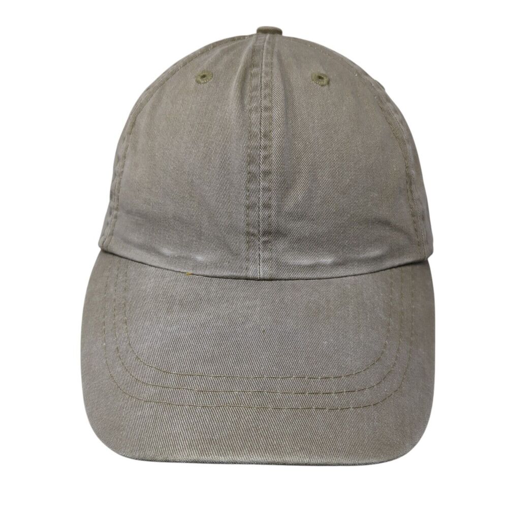 Falcon Slideback Hat Brown One Size Adjustable Leather Strap Blank